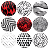 Σετ κονκάρδες patterns Twenty One Pilots