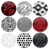 Σετ κονκάρδες patterns Twenty One Pilots