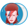 Κονκάρδα David Bowie πρόσωπο αστραπή