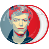 Κονκάρδα David Bowie κόκκινη πράσινη
