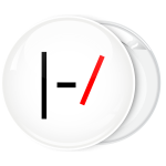 Kονκάρδα Twenty One Pilots logo λευκή