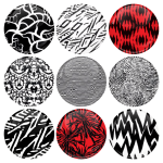 Σετ κονκάρδες patterns Twenty One Pilots