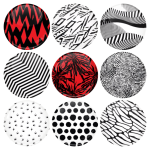 Σετ κονκάρδες patterns Twenty One Pilots