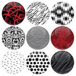 Σετ κονκάρδες patterns Twenty One Pilots