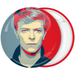 Κονκάρδα David Bowie κόκκινη πράσινη