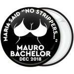 Κονκάρδα για bachelor γαμπρού No Strippers μαύρη