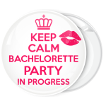 Κονκάρδα Keep Calm Bachelorette party in Progress lips