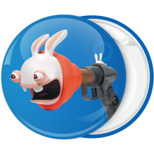 Κονκάρδα Rayman Raving Rabbids face gun
