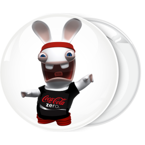 Κονκάρδα Rayman Raving Rabbids coca cola