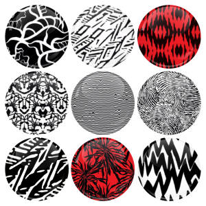 Σετ κονκάρδες patterns Twenty One Pilots
