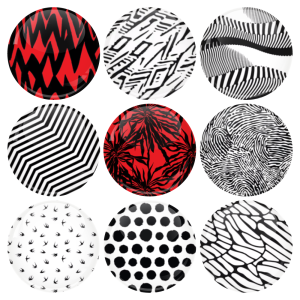 Σετ κονκάρδες patterns Twenty One Pilots