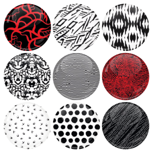 Σετ κονκάρδες patterns Twenty One Pilots