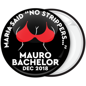Κονκάρδα για bachelor γαμπρού No Strippers κόκκινη