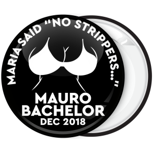 Κονκάρδα για bachelor γαμπρού No Strippers μαύρη