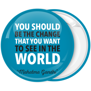 Μπλε Κονκάρδα Gandhi Quotes Horizontal 