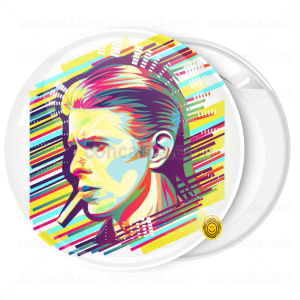 Κονκάρδα David Bowie face art