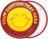 Κονκάρδα κίτρινο Smiley με κείμενο περιμετρικά