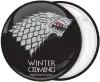 Game of Thrones Winter Coming  badge button