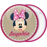 Minnie Mouse badge button
