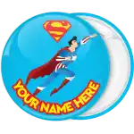 Superhero badge button