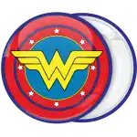 Wonder Woman logo badge button