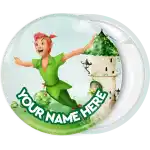 Peter Pan badge button