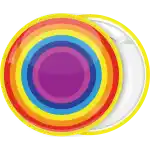 Rainbow badge button circle