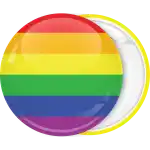Rainbow badge button