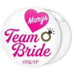 Bachelorette badge button Team Bride Ring