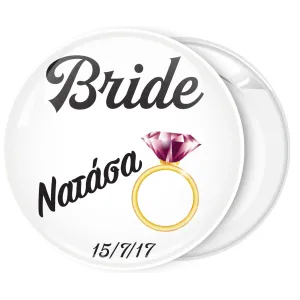 K&omicron;&nu;&kappa;ά&rho;&delta;&alpha; bachelorette The Bride Pink Diamond Ring 