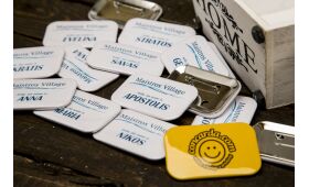 Hotel and Restaurant Staff badges buttons