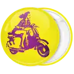 &Kappa;&omicron;&nu;&kappa;ά&rho;&delta;&alpha; Retro Style Woman with vespa