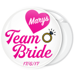 Kονκάρδα bachelorette Team Bride Ring ροζ γράμματα