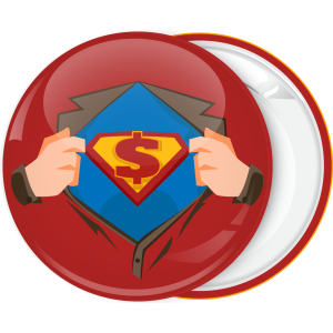 Κονκάρδα Superman dollar κόκκινη