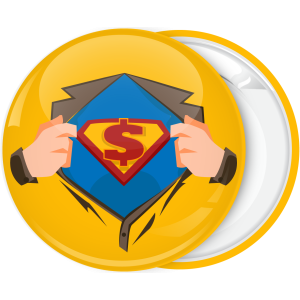 Κονκάρδα Superman dollar κίτρινη