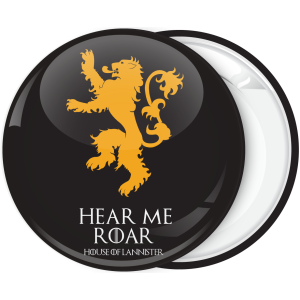 Κονκάρδα Game of Thrones Hear me Roar μαύρη