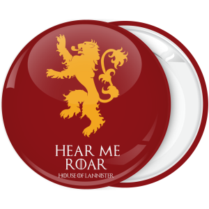 Κονκάρδα Game of Thrones Hear me Roar κόκκινη
