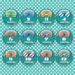 &Sigma;&epsilon;&tau; &phi;&omega;&tau;&omicron;&gamma;&rho;ά&phi;&eta;&sigma;&eta;&sigmaf; &mu;&omega;&rho;&omicron;ύ x12 &kappa;&omicron;&nu;&kappa;ά&rho;&delta;&epsilon;&sigmaf; 59mm &mu;&epsilon; &pi;&rho;ά&sigma;&iota;&nu;&omicron; &phi;ό&nu;&tau;&omicron;