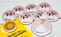 Κονκάρδες με νυφούλες για bachelorette