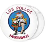 Breaking Bad los pollos hermanos pin badge button