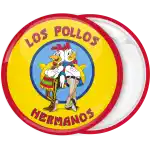 Breaking Bad los pollos hermanos pin badge button