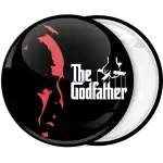 The Godfather head pin badge button