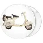 Vespa scooter vintage classic pin badge button
