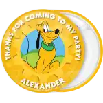 Pluto dog pin badge button