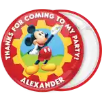 Mickey chalk pin badge button