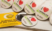 Κονκάρδες I Love Herbalife με μαγνήτη ρούχου