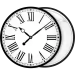 White Clock pin page button