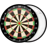 Dart Board Game pin badge button