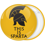 Κονκάρδα This is Sparta περικεφαλαία κίτρινo σκούρο