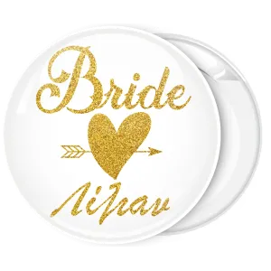 K&omicron;&nu;&kappa;ά&rho;&delta;&alpha; Bride Gold Glitter ό&nu;&omicron;&mu;&alpha;